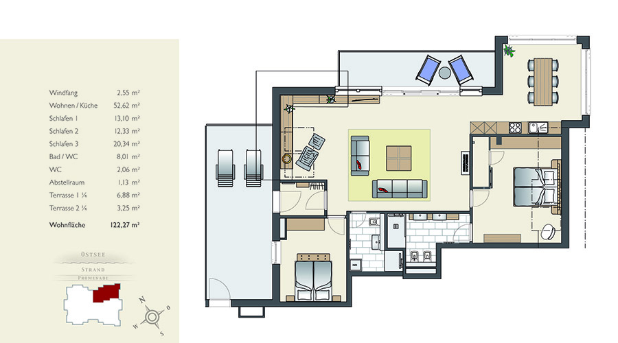 Dachgeschoss - Wohnung 48