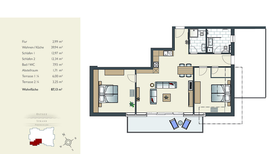 Dachgeschoss - Wohnung 51